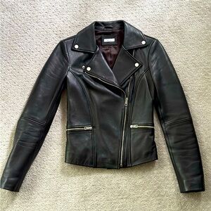 Lambskin Leather Jacket- Iris and Ink